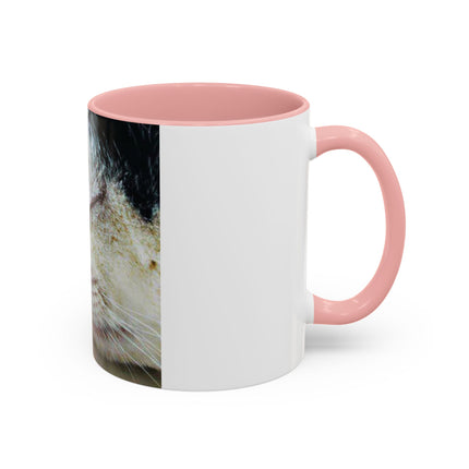 Inspirational Cat & Butterfly Accent Ceramic Mug - 11 oz