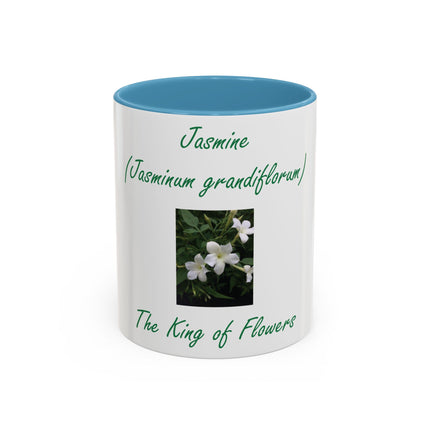 Jasmine Flower Accent Mug – King of Flowers, 11oz