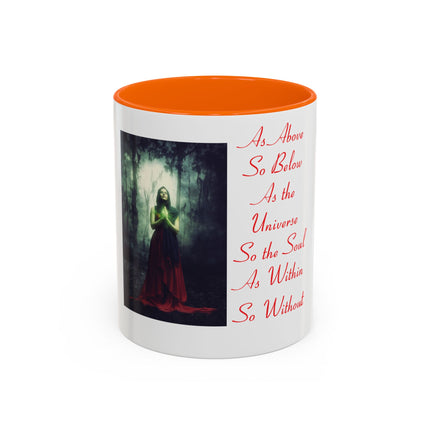 Mystical Accent Mug – “As Above, So Below” Enchanting Design, 11oz