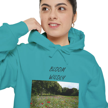 Bloom Wildly Hoodie — Floral Meadow Photo Sweatshirt