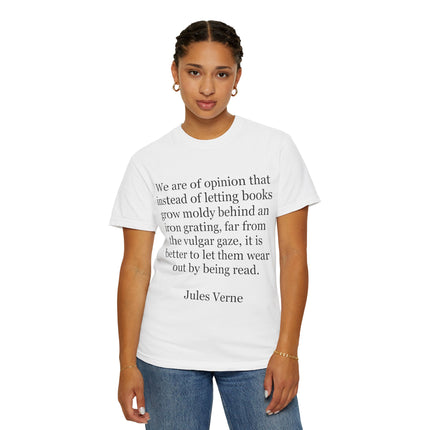 Jules Verne Quote T-Shirt — Literary Quote Tee for Book Lovers