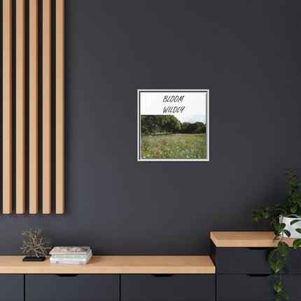 Bloom Wildly Framed Canvas Print — Wildflower Meadow Wall Art