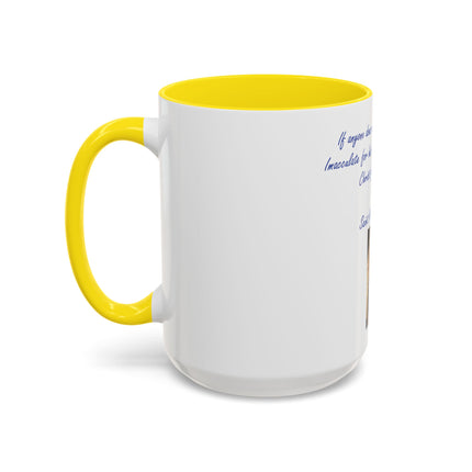 Religious Coffee Mug — Saint Maximilian Kolbe Quote & Sacred Image (11/15oz)