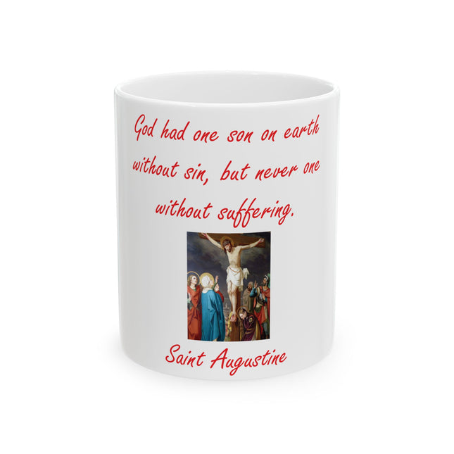 Saint Augustine Quote Mug – 11oz Ceramic Christian Gift of Hope