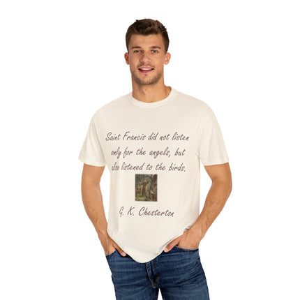 Spiritual Tee – Honoring Saint Francis – Eco-Friendly Unisex