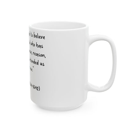 Galileo Quote Mug – 15oz Ceramic Cup, Perfect Gift for Science Lovers