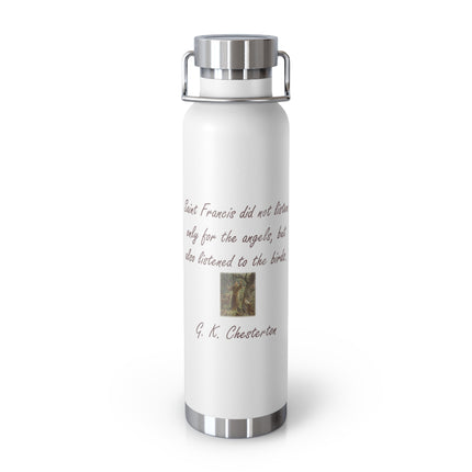 22oz Copper Insulated Bottle – G.K. Chesterton Quote