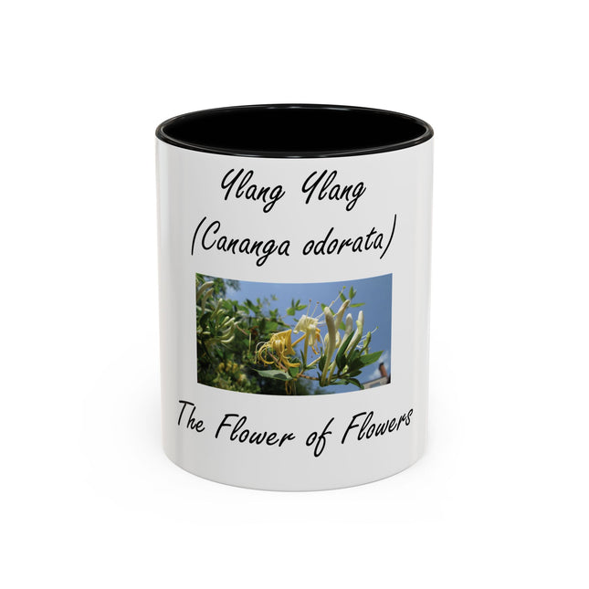 Ylang Ylang Coffee Mug – 11oz “Flower of Flowers” Ceramic Cup