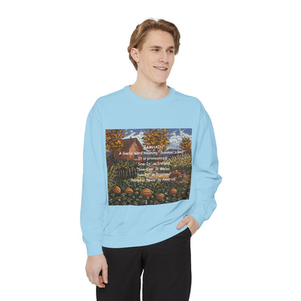 Samhain Sweatshirt – Cozy Unisex Pullover with Pumpkin Spice Wit