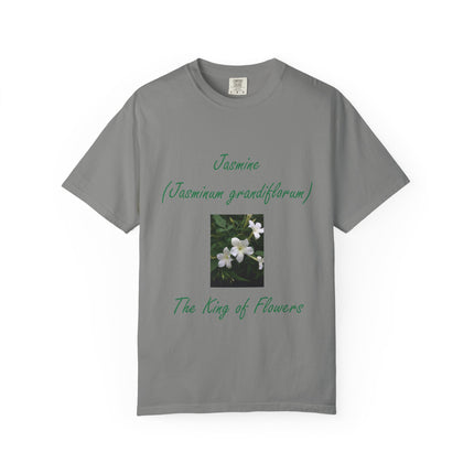 Jasmine Flower Unisex Garment-Dyed T-Shirt - The King of Flowers Design