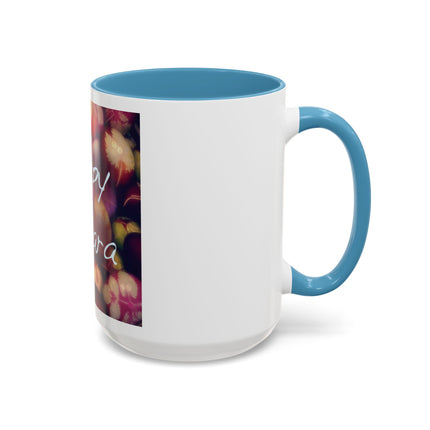Ostara Coffee Mug – "Happy Ostara" Accent Easter Spring Floral Mug (11/15oz)