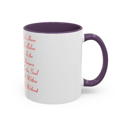 Mystical Accent Mug – “As Above, So Below” Enchanting Design, 11oz