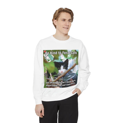 Be Kind to Feral Cats Sweatshirt — Animal Rescue Crewneck