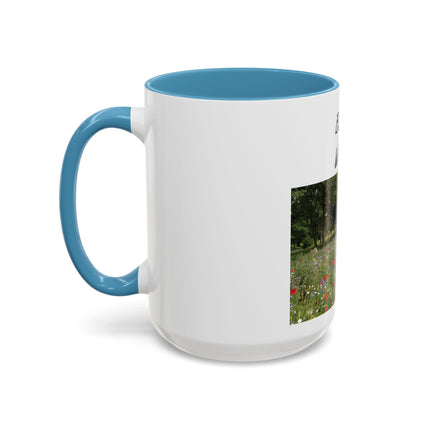 Bloom Wildly Floral Accent Coffee Mug — Inspirational Garden Photo 11/15oz