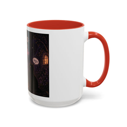 Halloween Ghost Coffee Mug — “Boo is just hello in ghost language” Accent Mug