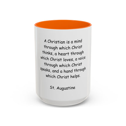 St. Augustine Quote Christian Coffee Mug — Inspirational Faith Message 11/15oz