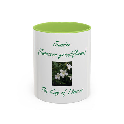 Jasmine Mug – "The King of Flowers" Botanical Coffee Cup (11/15oz)