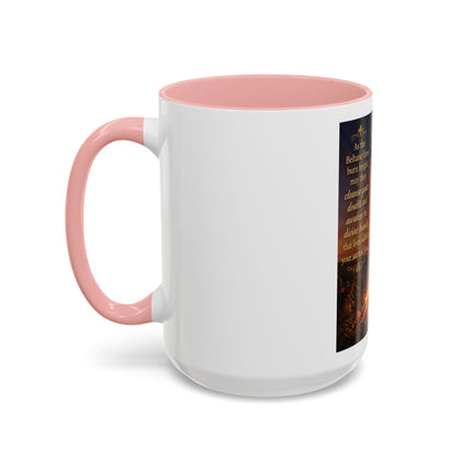 Mug — Pagan Bonfire Coffee Mug with Inspirational Beltane Quote