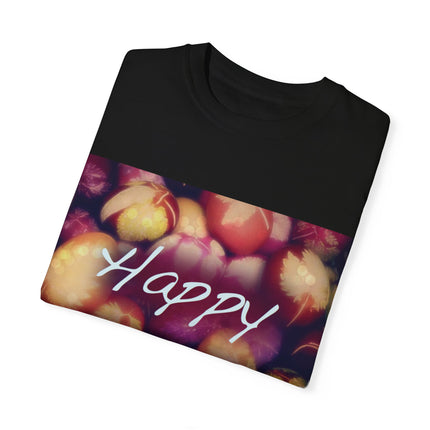 Ostara Celebration Tee – Unisex Garment-Dyed Shirt with Egg Motif