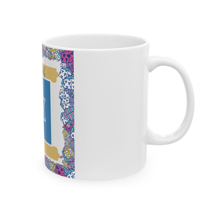 Happy Hanukkah Mug – 11oz Ceramic Cup with Star of David Design