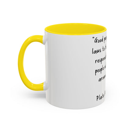 Plato Quote Mug – 11oz Accent Ceramic Cup for Thoughtful Sips