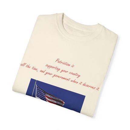 Mark Twain Quote Tee – Patriotic Unisex Flag Shirt in Soft Cotton