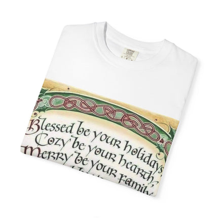 Blessed Be Your Holiday Unisex Garment-Dyed T-Shirt
