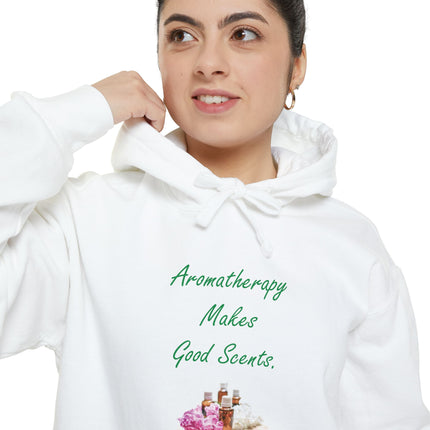 Aromatherapy Hoodie — "Aromatherapy Makes Good Scents" Cozy Scent Lover Pullover
