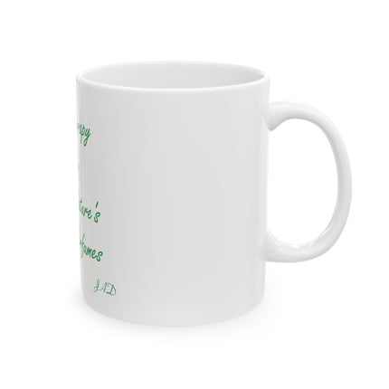 Aromatherapy Mug — "Mother Nature's Healing Perfumes" Ceramic Coffee Cup (11oz & 15oz)