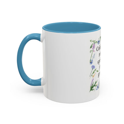 Spring Gratitude Coffee Mug — "Celebrate the return of spring with joy and gratitude"