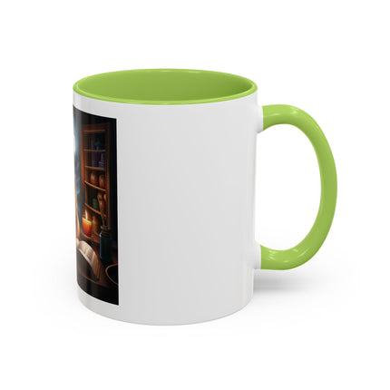 Moonlit Witch Cats Coffee Mug — Gothic Cat Magic Tea Cup (11/15oz)