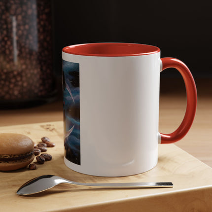 Moonlit Cat Coffee Mug — Whimsical Night Sky Art for Cat Lovers (11/15oz)