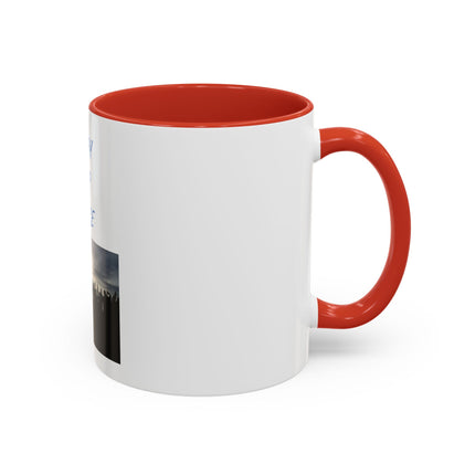 Pray for Peace Accent Coffee Mug — Inspirational Religious Prayer Mug (11/15oz)