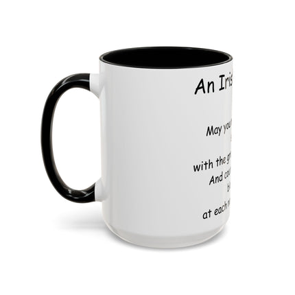 Irish Blessing Accent Mug | 15oz Ceramic Gift for Friends & Family