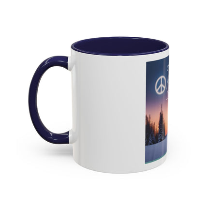 Coffee Mug — "All I Want for Christmas Is Peace" Holiday Peaceful Winter Scene