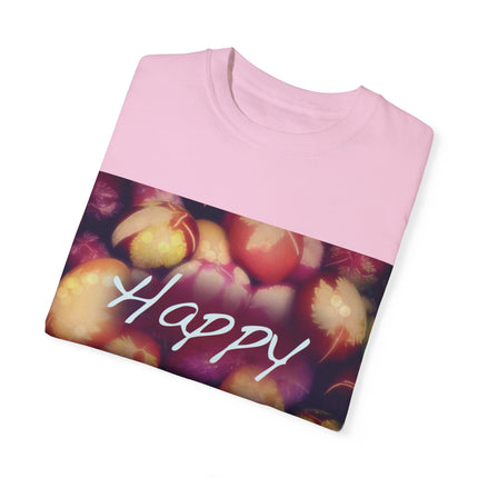 Ostara Celebration Tee – Unisex Garment-Dyed Shirt with Egg Motif