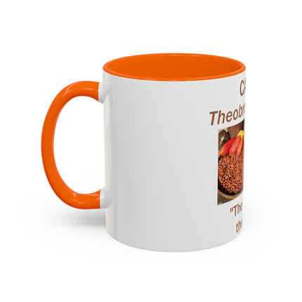 Cacao Accent Mug – "Food of the Gods", 11oz Ceramic