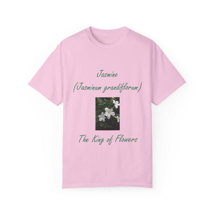 Jasmine Flower Tee – King of Flowers, Unisex Garment-Dyed