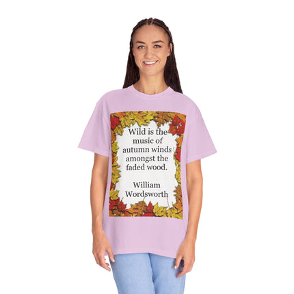 Wordsworth Autumn Quote T-Shirt