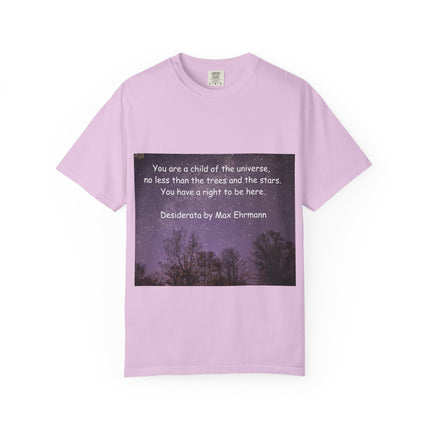 Unisex Inspirational T-Shirt - "You Are a Child of the Universe" Design