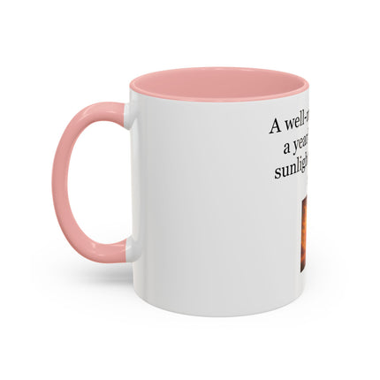 Cider Lover Accent Coffee Mug – "A well-made cider is a year’s worth of sunlight in a single sip" (11/15 oz)
