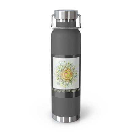 Summer Solstice Bottle – 22oz Copper Vacuum Flask for Ritual Joy