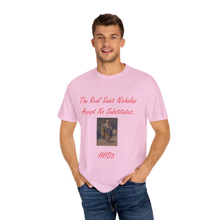 Unisex Garment-Dyed T-shirt - The Real Saint Nicholas Design