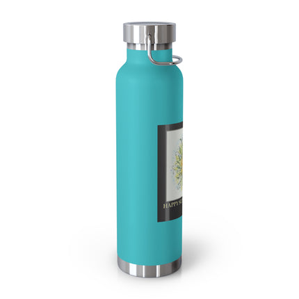 Happy Summer Solstice Copper Vacuum Bottle — 22oz Sun & Greenery