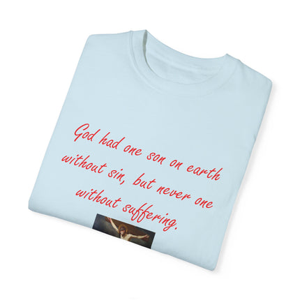 Saint Augustine Quote Tee – Unisex Garment-Dyed Shirt of Faith