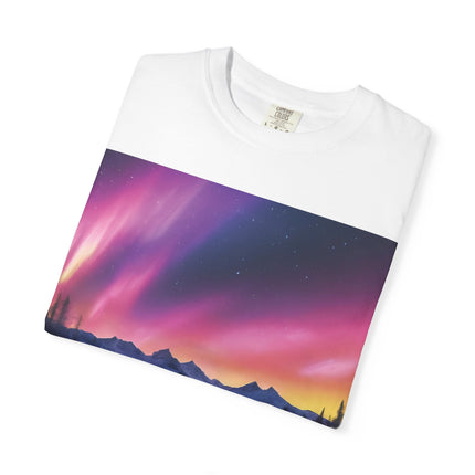 Aurora Lake T-Shirt — Northern Lights Landscape Tee