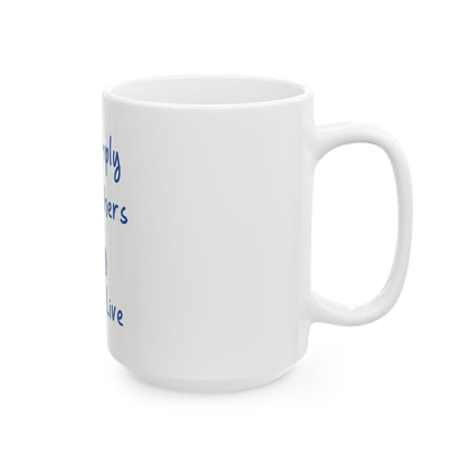 Inspirational Ceramic Mug - “Live Simply that others may Simply Live” Quote Coffee Cup
