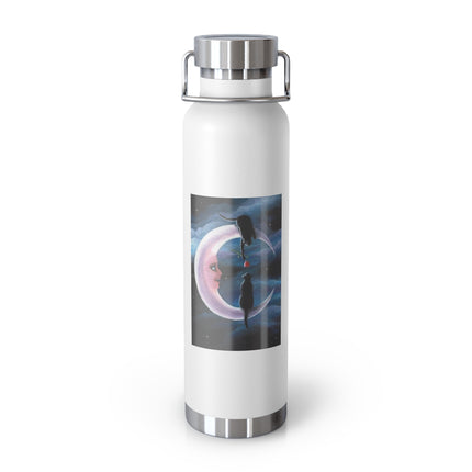 Moonlit Cats 22oz Vacuum Bottle — Insulated Copper Flask