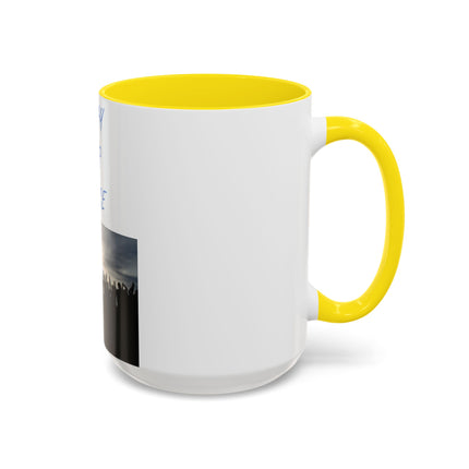 Ceramic Mug – “Pray for Peace” Message – 15oz Accent