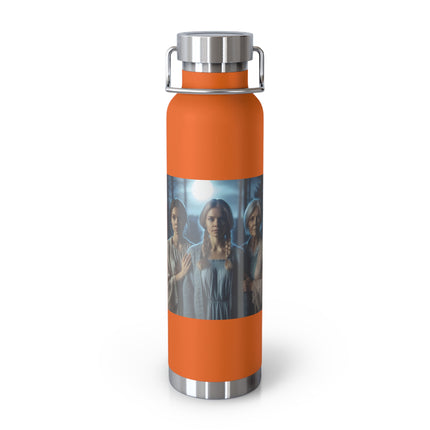 Maiden Mother Crone Moonlight Water Bottle — 22oz Insulated Copper Vacuum